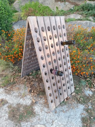 Botellero de madera para vino
