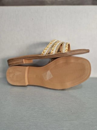 Sandalias Piel Sintética Camel Talla 39 nuevas