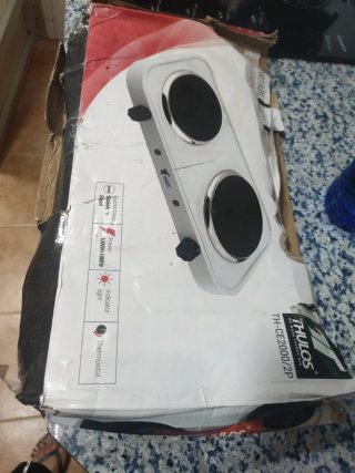 Hornillo eléctrico THULOS 2 fuegos
