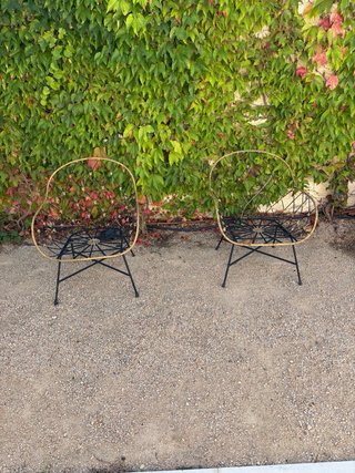 2 Sillas de Jardín Metálicas