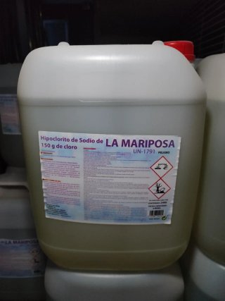 Hipoclorito Sódico LA MARIPOSA 24KG