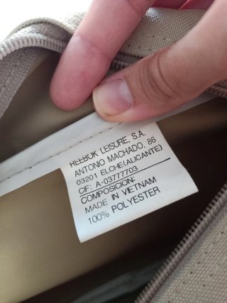Neceser Reebok beige