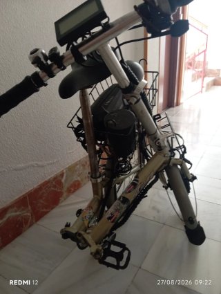 Bicicleta Eléctrica Plegable Batería Modificada