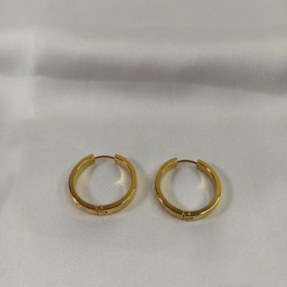 Pendientes Aro Greca Chapado Oro 18k 2.4cm