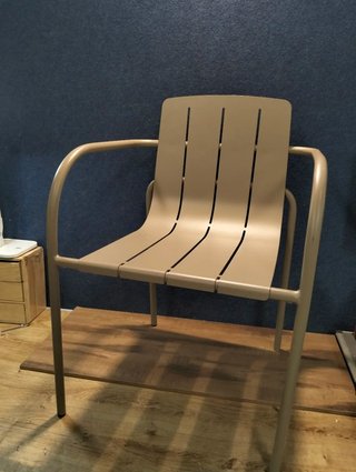 Silla Isoria Acero Apilable con Reposabrazos Sklum