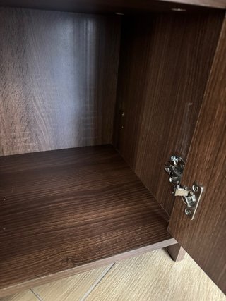 Mueble auxiliar nogal 95x30x30 cm