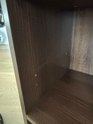 Mueble auxiliar nogal 95x30x30 cm