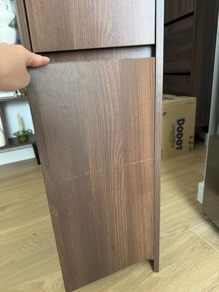 Mueble auxiliar nogal 95x30x30 cm