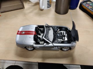 Coche de colección plata