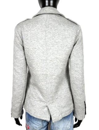 Pepe Jeans Giacca Donna XS Grigia Biker Cotone Zip