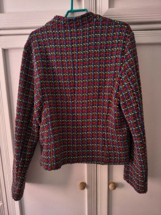 Chaqueta tipo Chanel multicolor