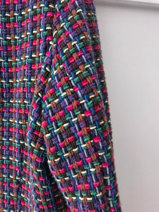 Chaqueta tipo Chanel multicolor