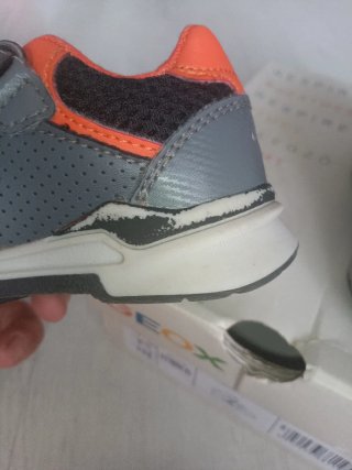 Geox Scarpe Bambino 20 DK GREY/ORANGE