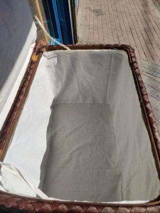 Baúl de Mimbre con Forro Interior Blanco 640513971