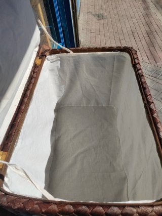 Baúl de Mimbre con Forro Interior Blanco 640513971
