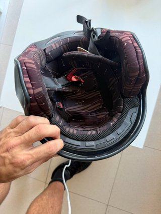 Casco Moto Talla M Negro