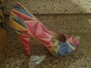 Zapatos de tacón multicolor