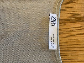 Top Zara Metalizado plateado