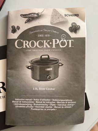 Olla Lenta Crock-Pot Roja 3.5L