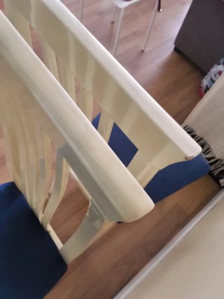 Juego de 2 sillas tapizadas azul