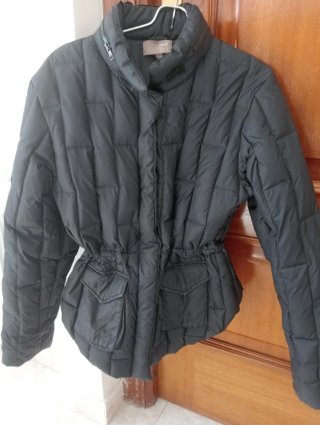 Parka acolchada Casual Tex negra