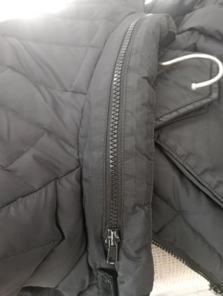 Parka acolchada Casual Tex negra