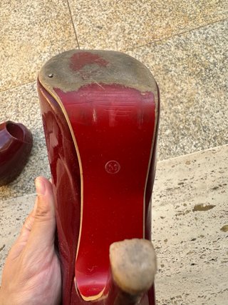Zapatos de tacón rojos JIAGLAWNUA talla 36