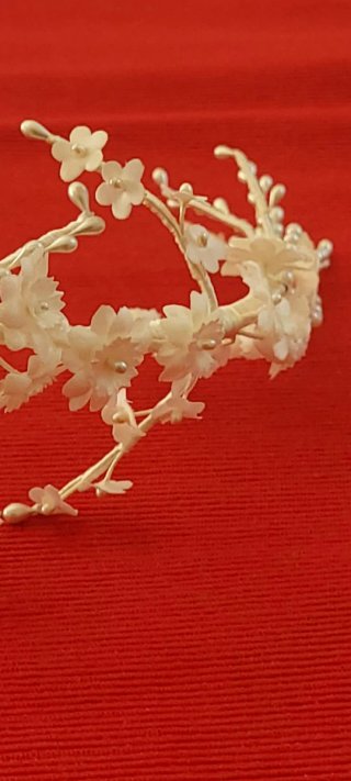 Tocado Novia/Comunión PRONOVIAS Flores Perlas