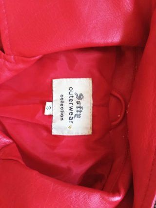 Chaqueta Biker Roja Safty Talla S