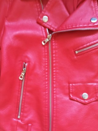 Chaqueta Biker Roja Safty Talla S