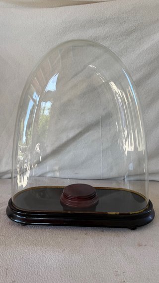 Fanal antiguo cristal y madera principios S.XX