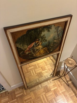 Espejo decorativo con marco de madera