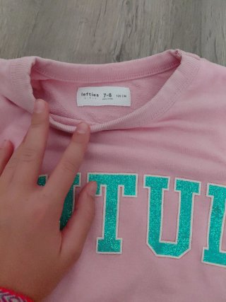Sudadera rosa Lefties 7-8 años