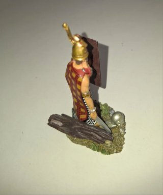 Figura de plomo guerrero celta