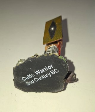 Figura de plomo guerrero celta