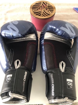 Guantes de Boxeo oz 8 Outshock Azul Marino