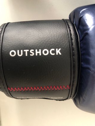 Guantes de Boxeo oz 8 Outshock Azul Marino