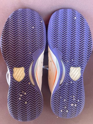 Zapatillas pádel K-Swiss blancas/moradas