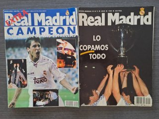 LOTE REVISTAS REAL MADRID 1989 Y 1997