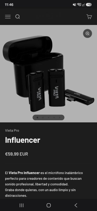 Micrófonos Inalámbricos Vieta Pro Influencer