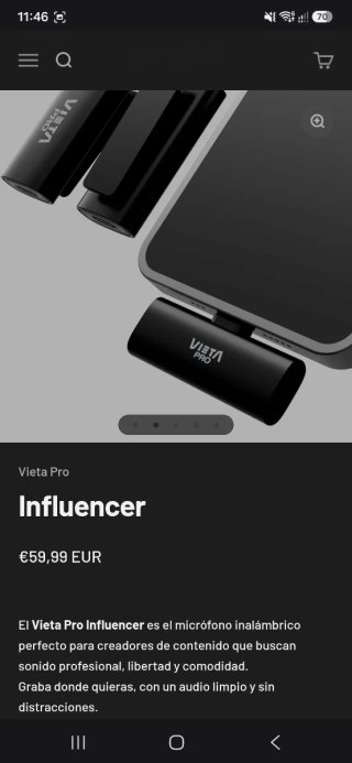 Micrófonos Inalámbricos Vieta Pro Influencer