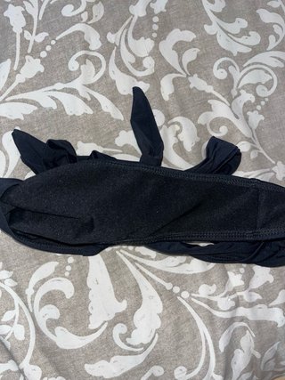 Braga Bikini Tanga Brasileña Negra Lazos