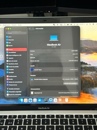 MacBook Air M1 8GB 512GB Plata