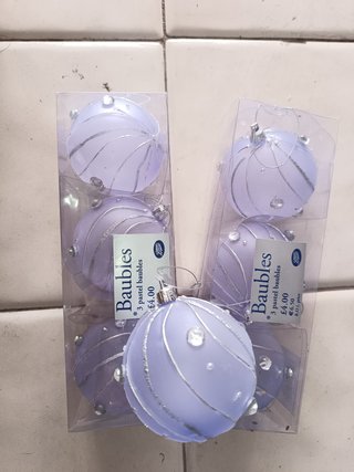 Lote 11 Bolas Navidad Moradas Grandes