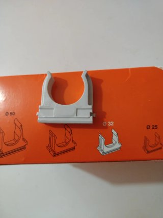 100 Clip Fissatubo a Scatto 32mm