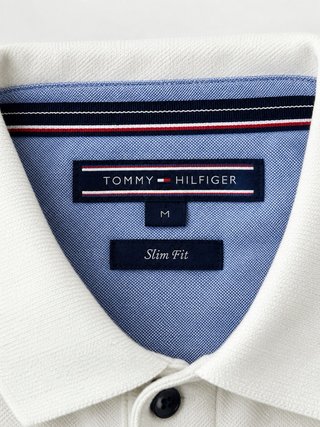 Polo Tommy Hilfiger Blanco Talla M