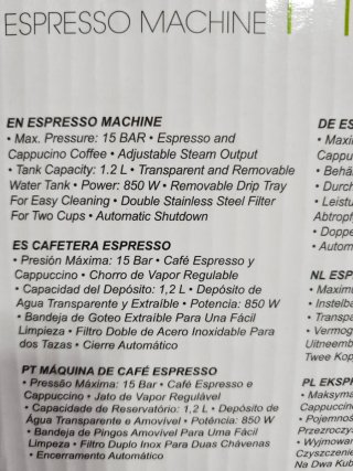 Cafetera Kubo Espresso Italiano