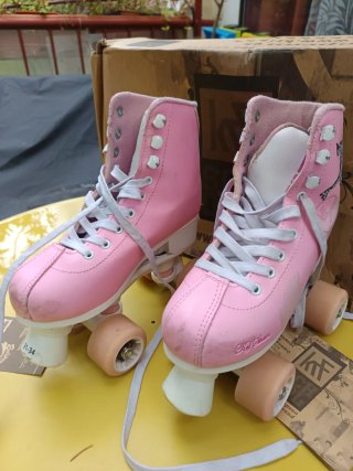 Patines rosas KRF School talla 31-34 regulables