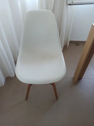 Mesa comedor efecto roble + 6 sillas