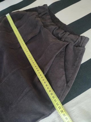 Pantalón ancho mujer marrón